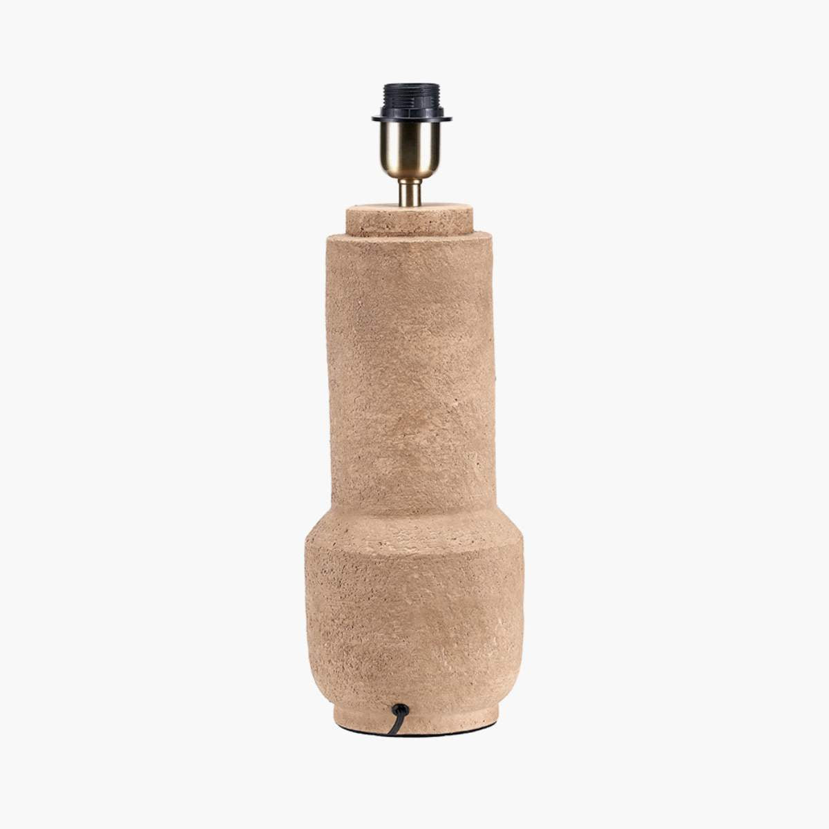 Pacific Lifestyle Gaiana Concrete Brown Stoneware Table Lamp Base