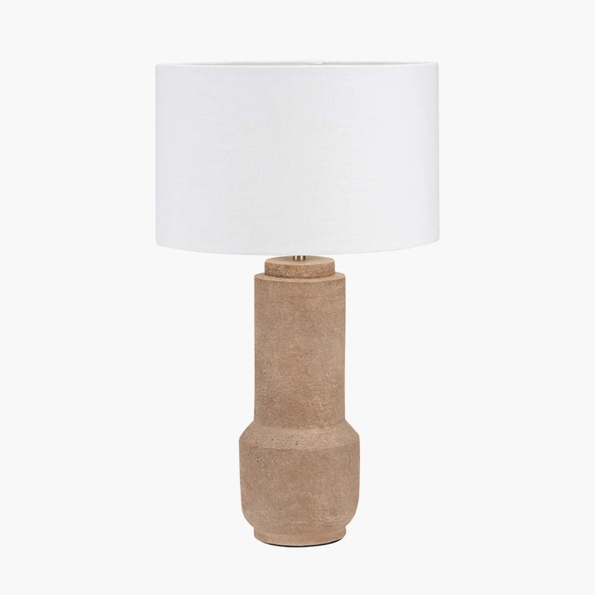 Pacific Lifestyle Gaiana Concrete Brown Stoneware Table Lamp Base