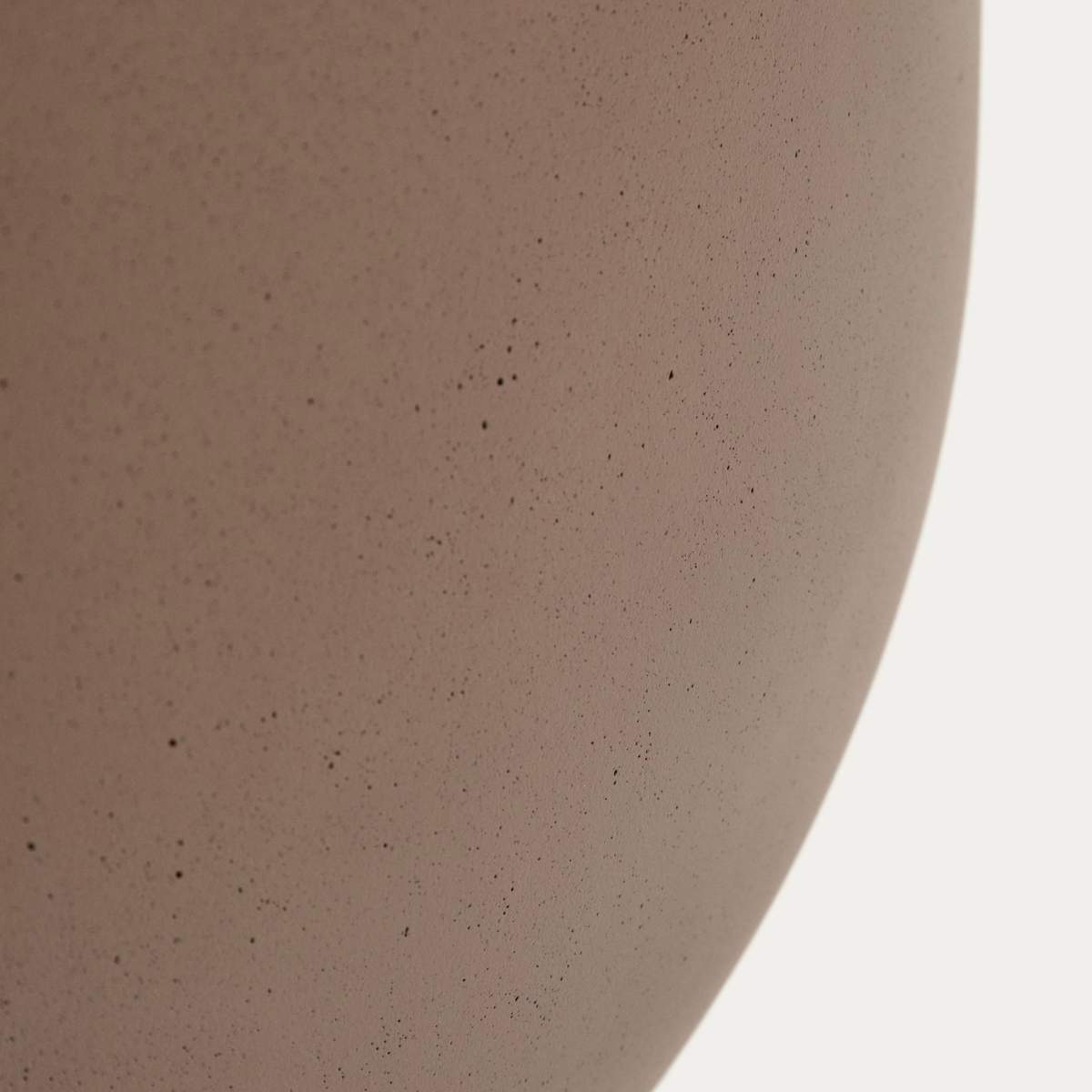 Kave Home Garbet round coffee table in brown concrete Ø 60cm