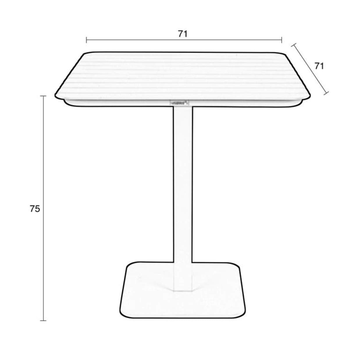 Zuiver Garden Bistro Table Vondel 71x71