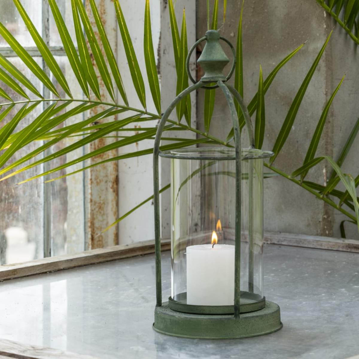 Grand Illusions Garden Hurricane Antique Green
