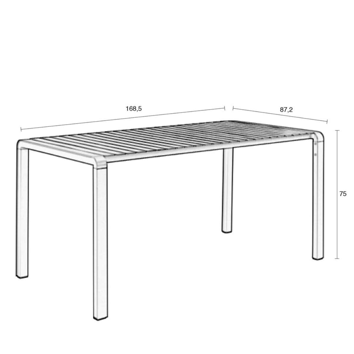 Zuiver Garden Table Vondel 168,5x87