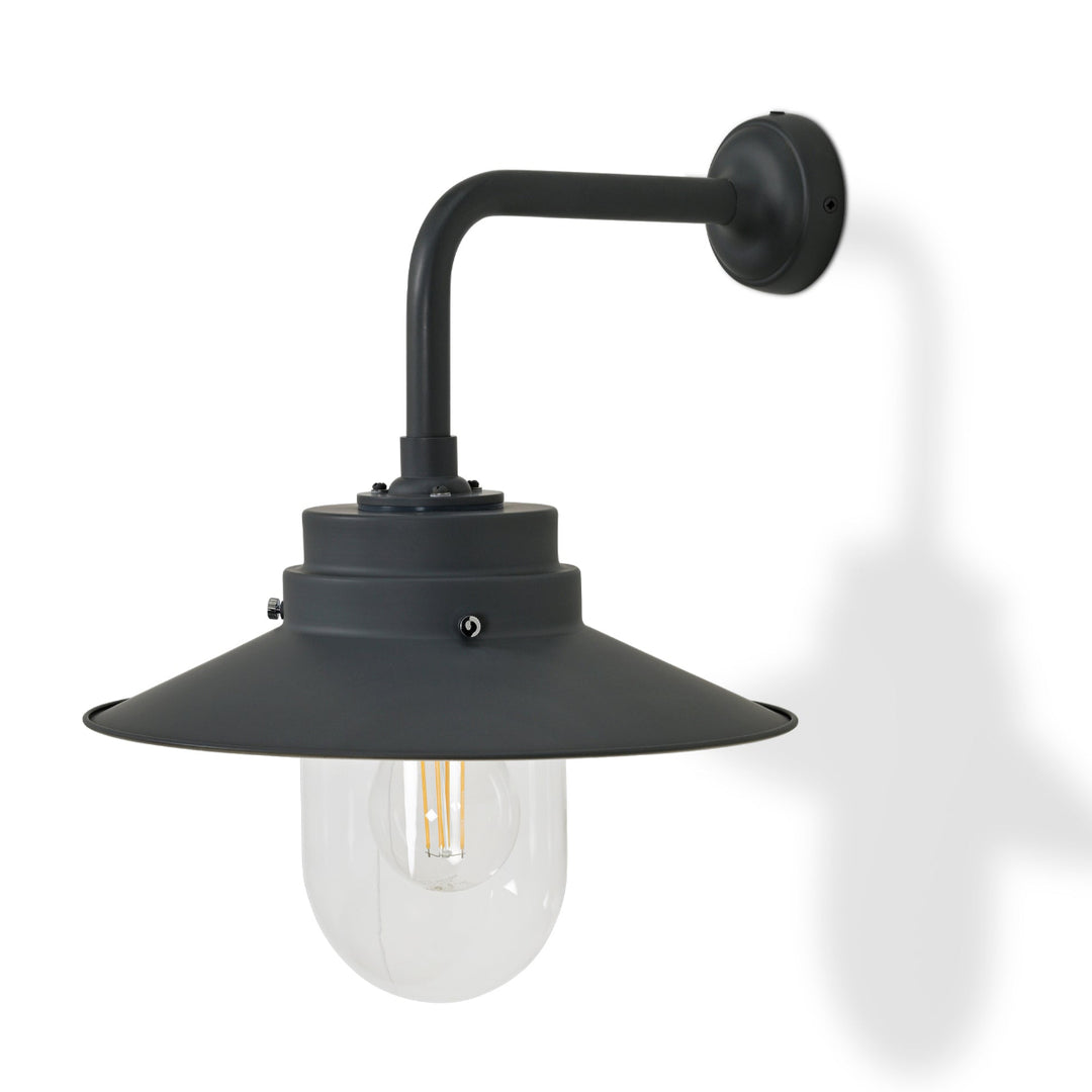 Garden Trading Semington Steel Wall Light In Carbon Black