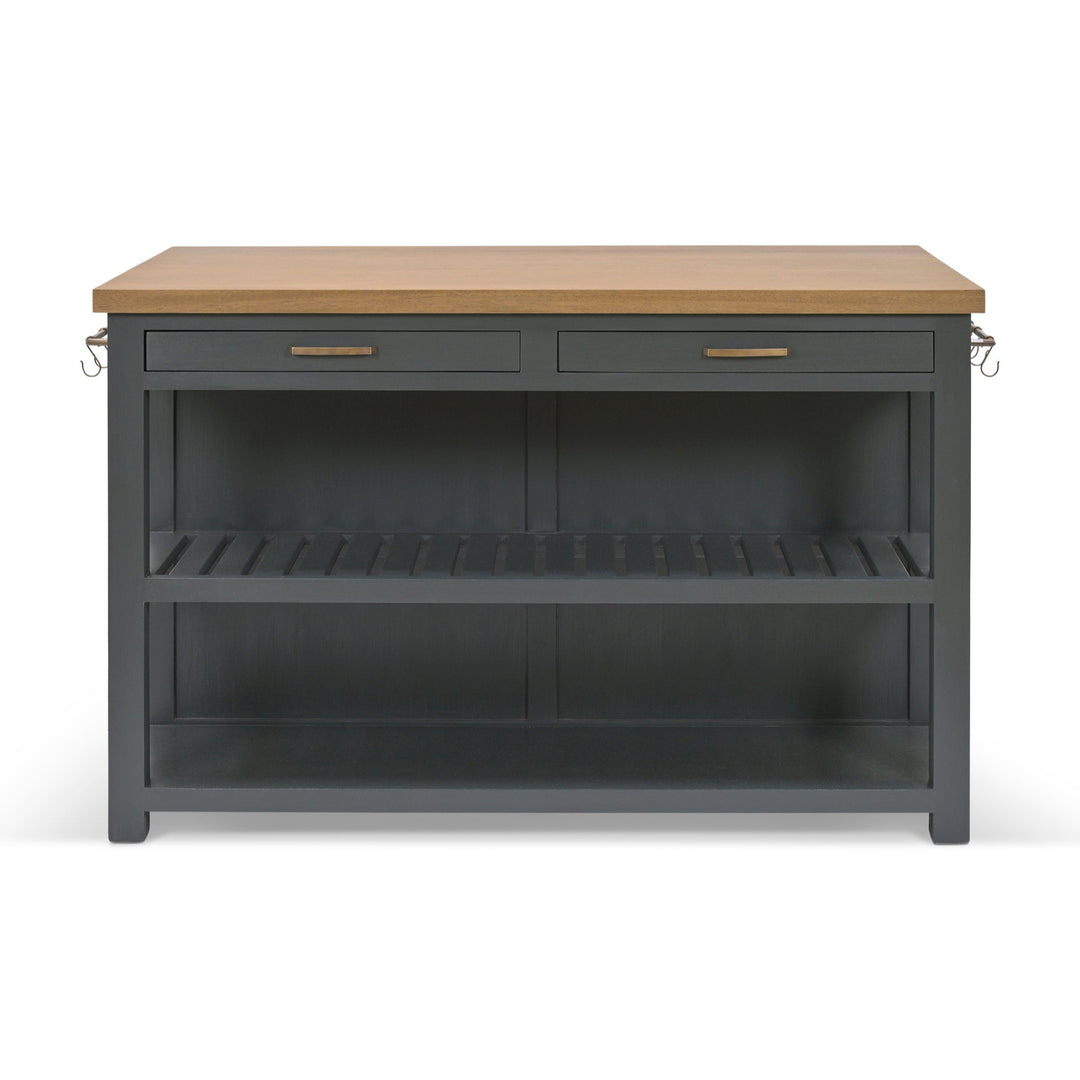 Garden Trading Walcote Wood Kitchen Island In Forest Green