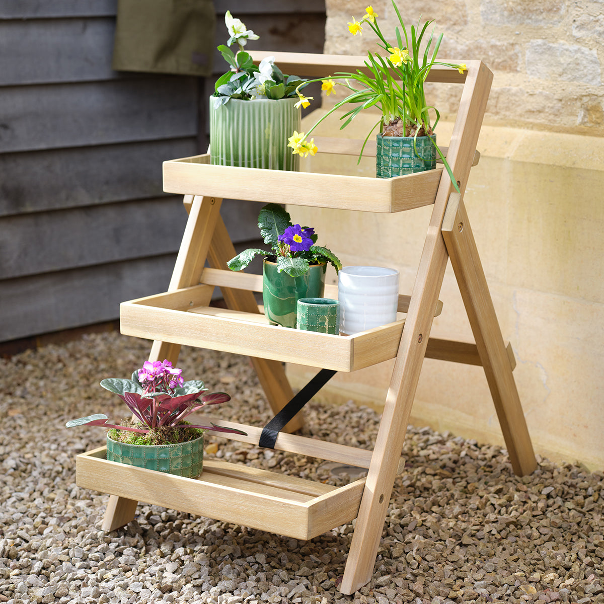 folding plant hanger Garden Trading Titchberry Folding Plant Stand - Small