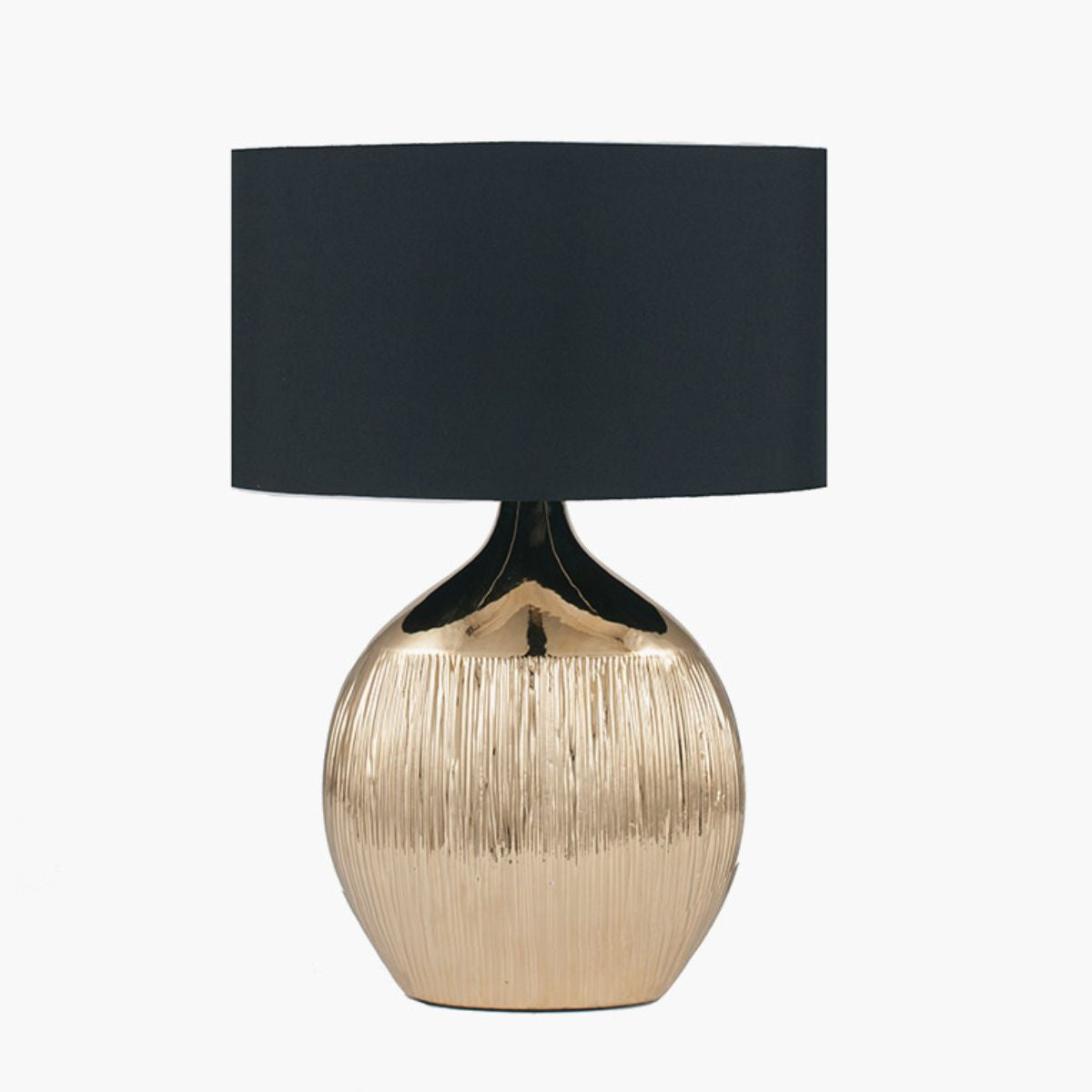 Pacific Lifestyle Gemini Gold Etched Ceramic Table Lamp