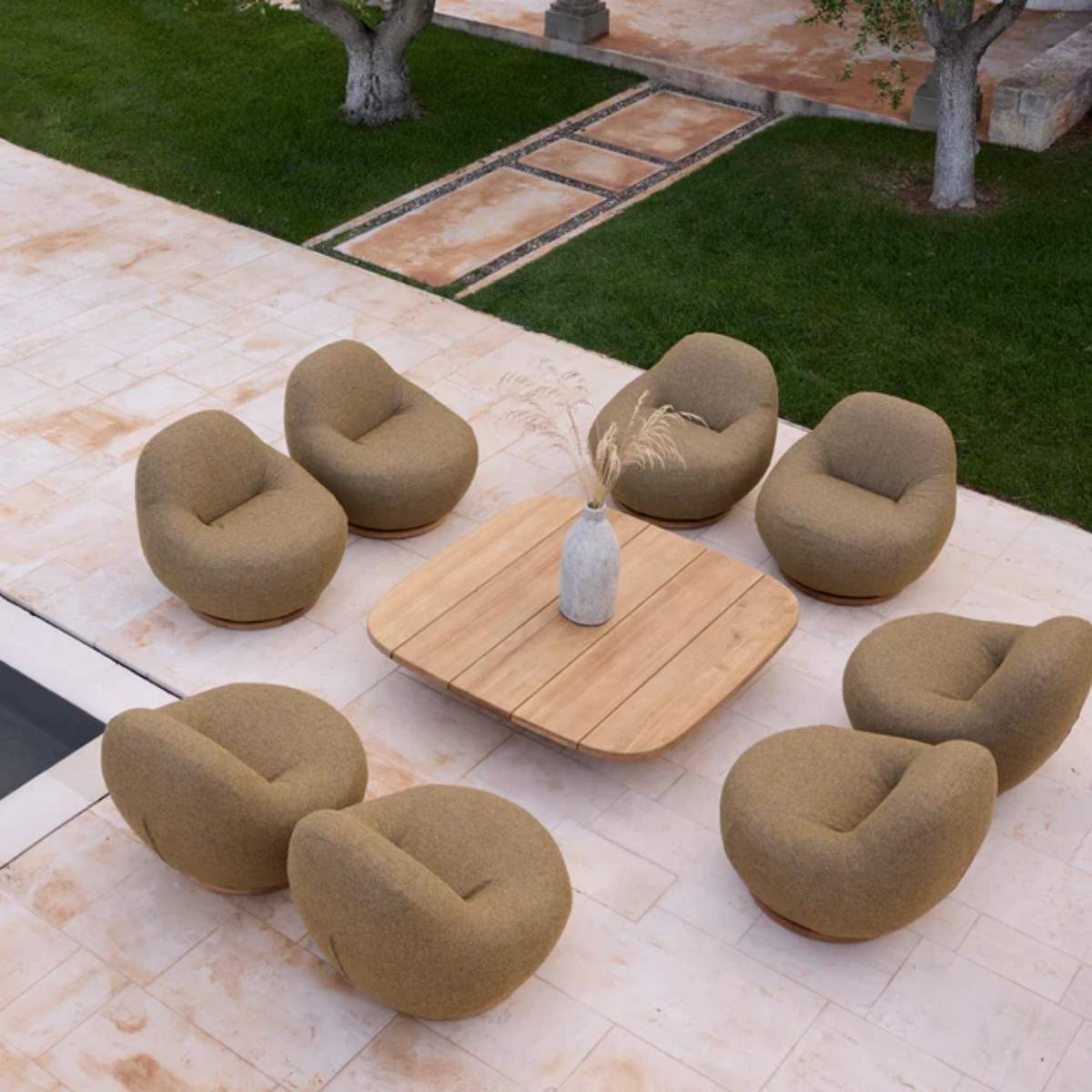 Cane-line Gem Lounge Chair W/Teak Swivel