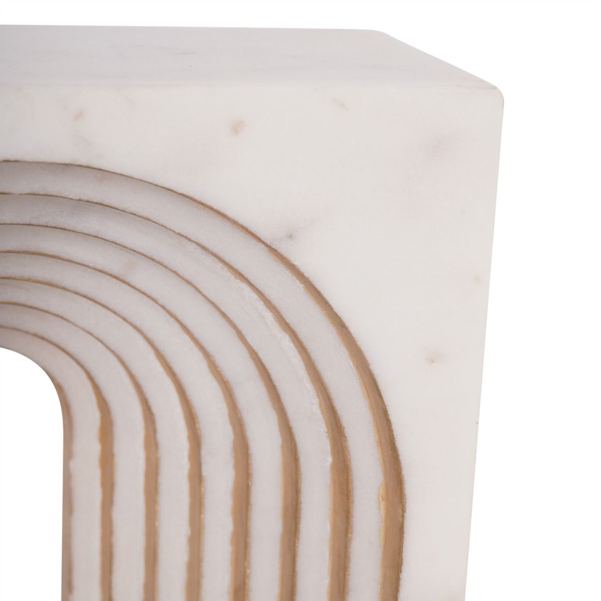 Libra Interiors Genoa White Marble Decorative Sculpture