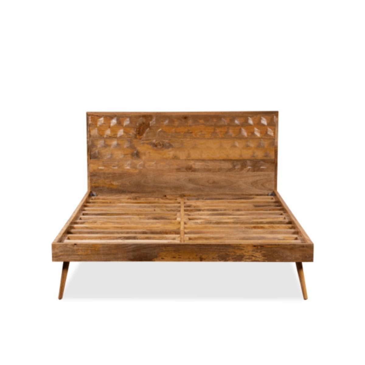 Trade Furniture Geo Mango Wood Bed Frame (4 Sizes)