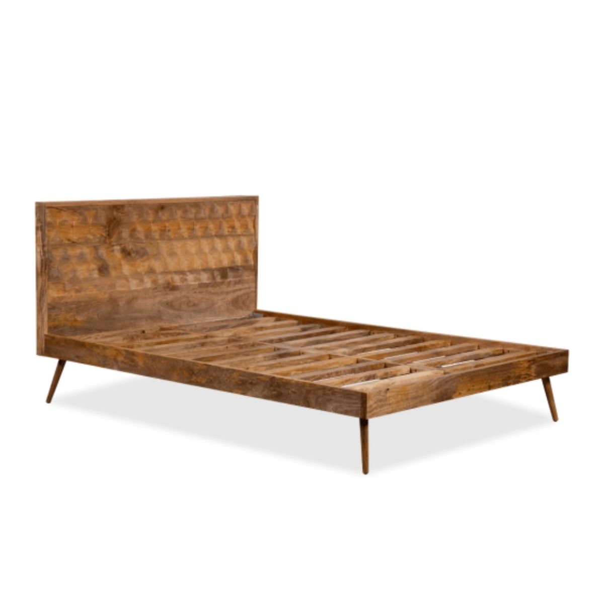 Trade Furniture Geo Mango Wood Bed Frame (4 Sizes)
