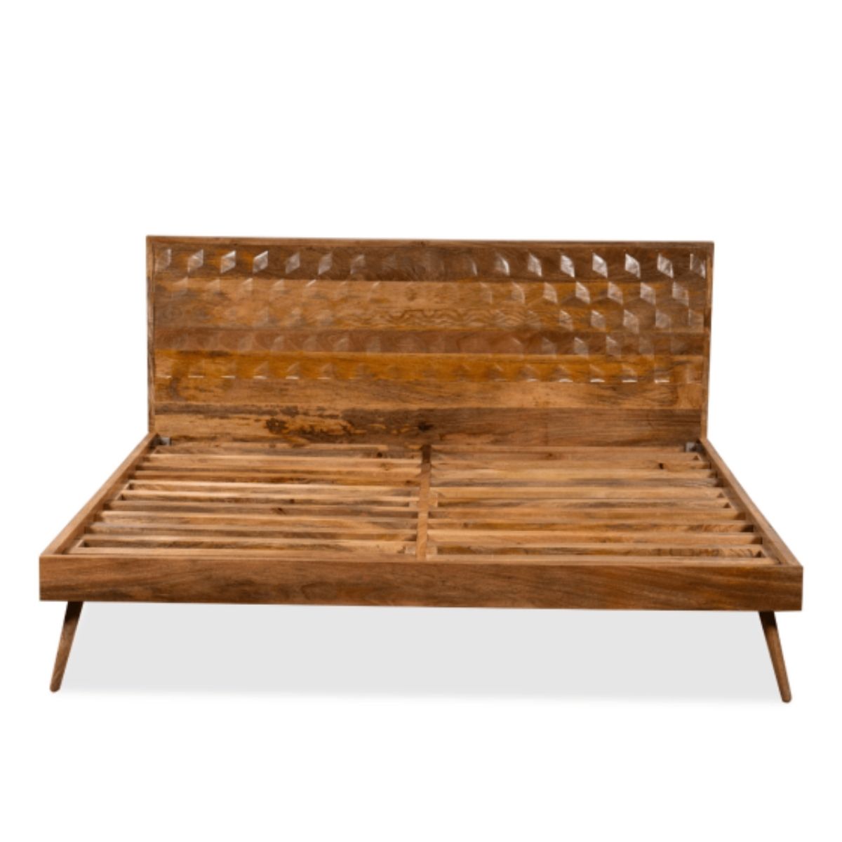 Trade Furniture Geo Mango Wood Bed Frame (4 Sizes)