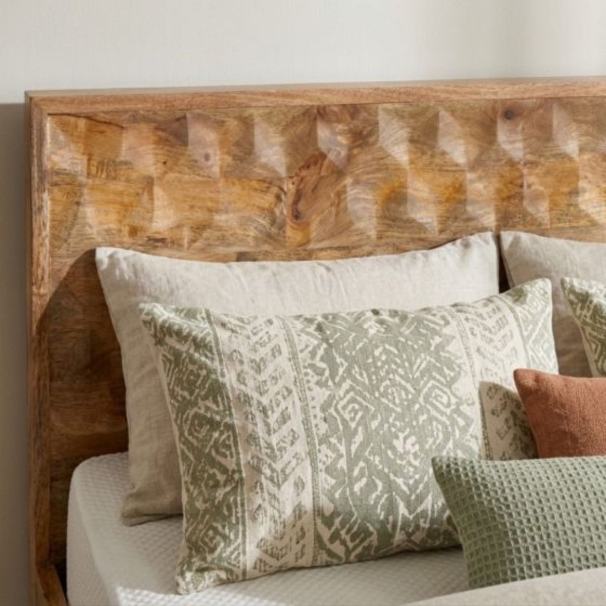 Trade Furniture Geo Mango Wood Bed Frame (4 Sizes)