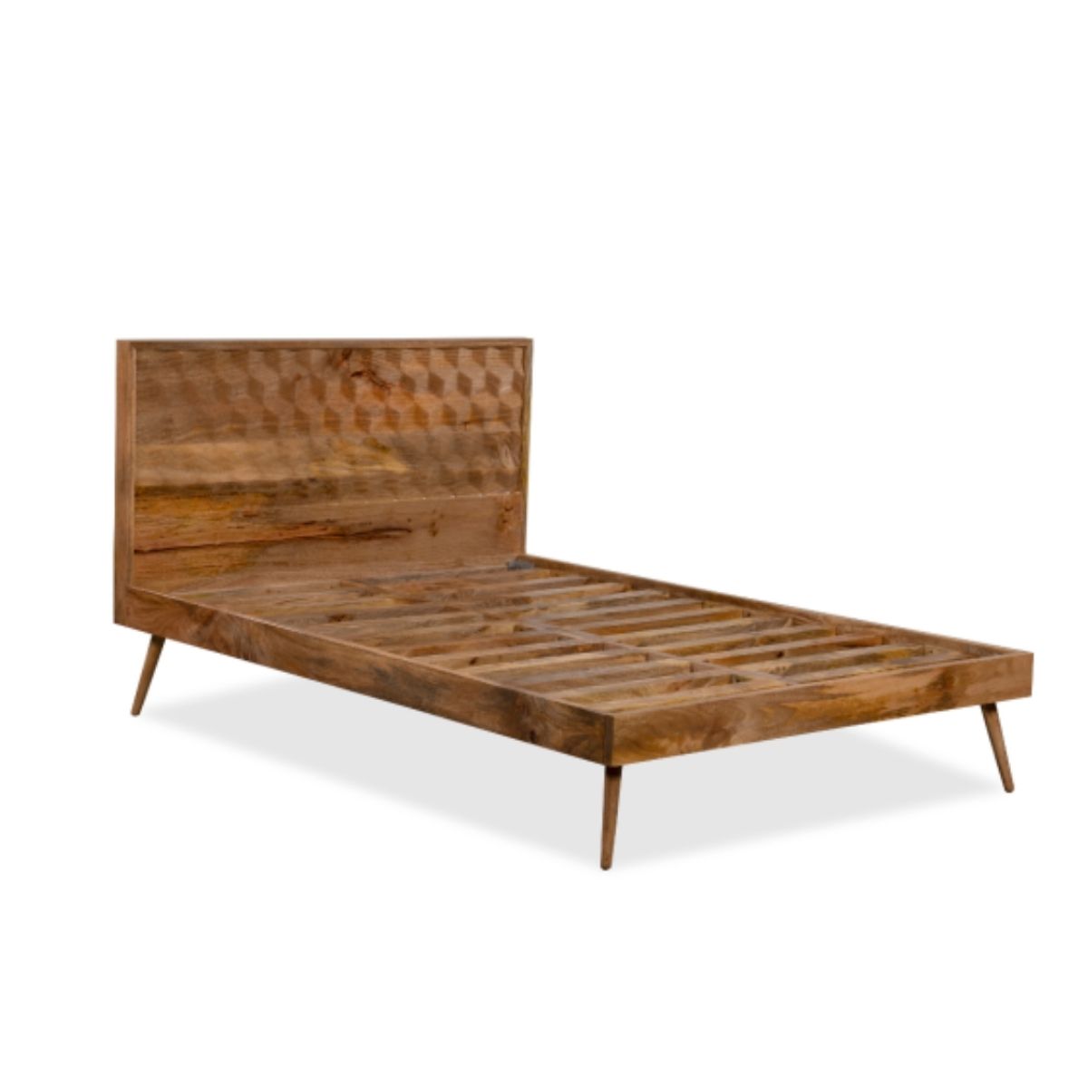 Trade Furniture Geo Mango Wood Bed Frame (4 Sizes)