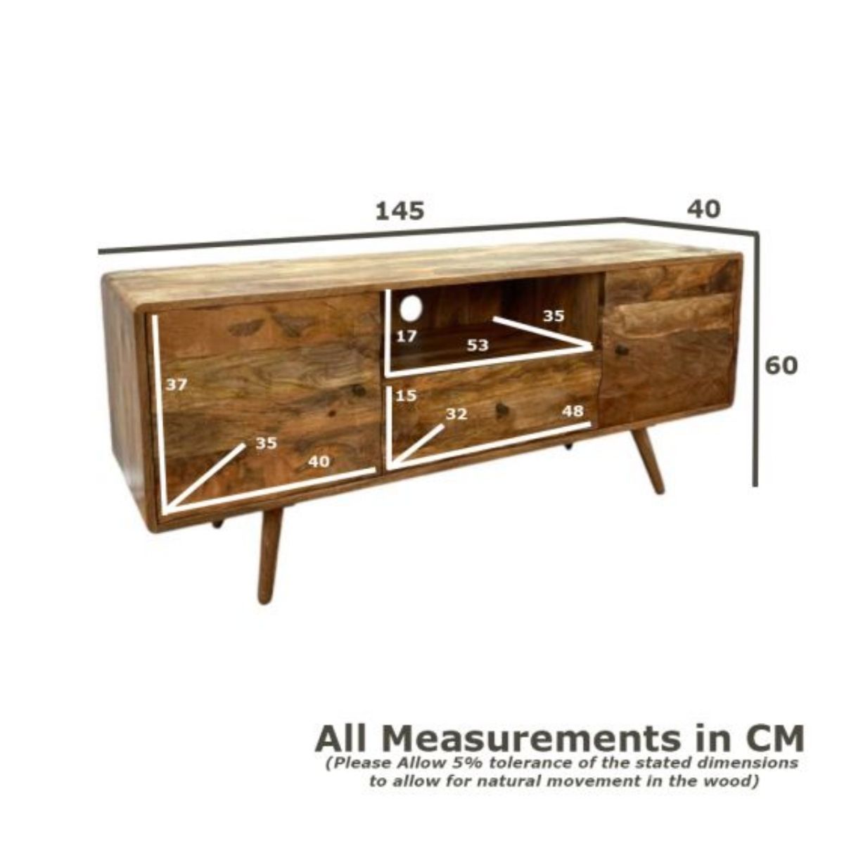 Trade Furniture Geo Mango 145cm Media Unit
