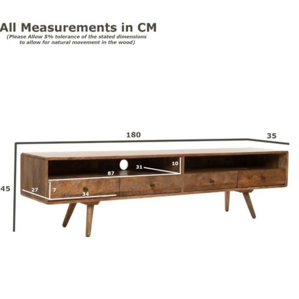 Trade Furniture Geo Mango 180cm TV Unit