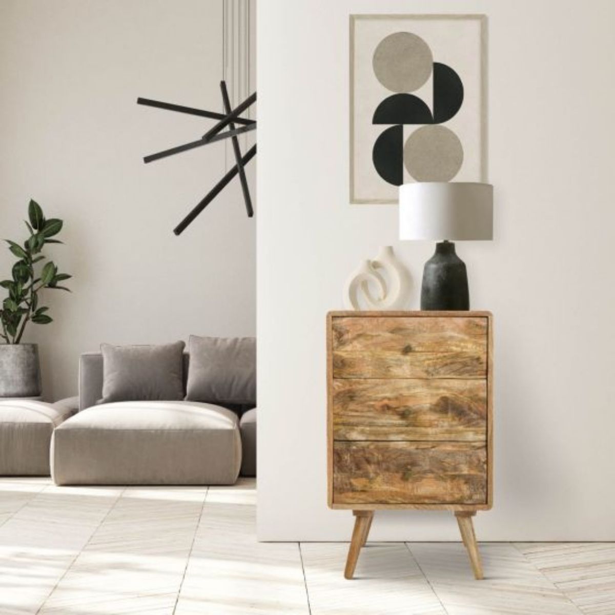 Trade Furniture Geo Mango 45cm 3 Drawer Chest