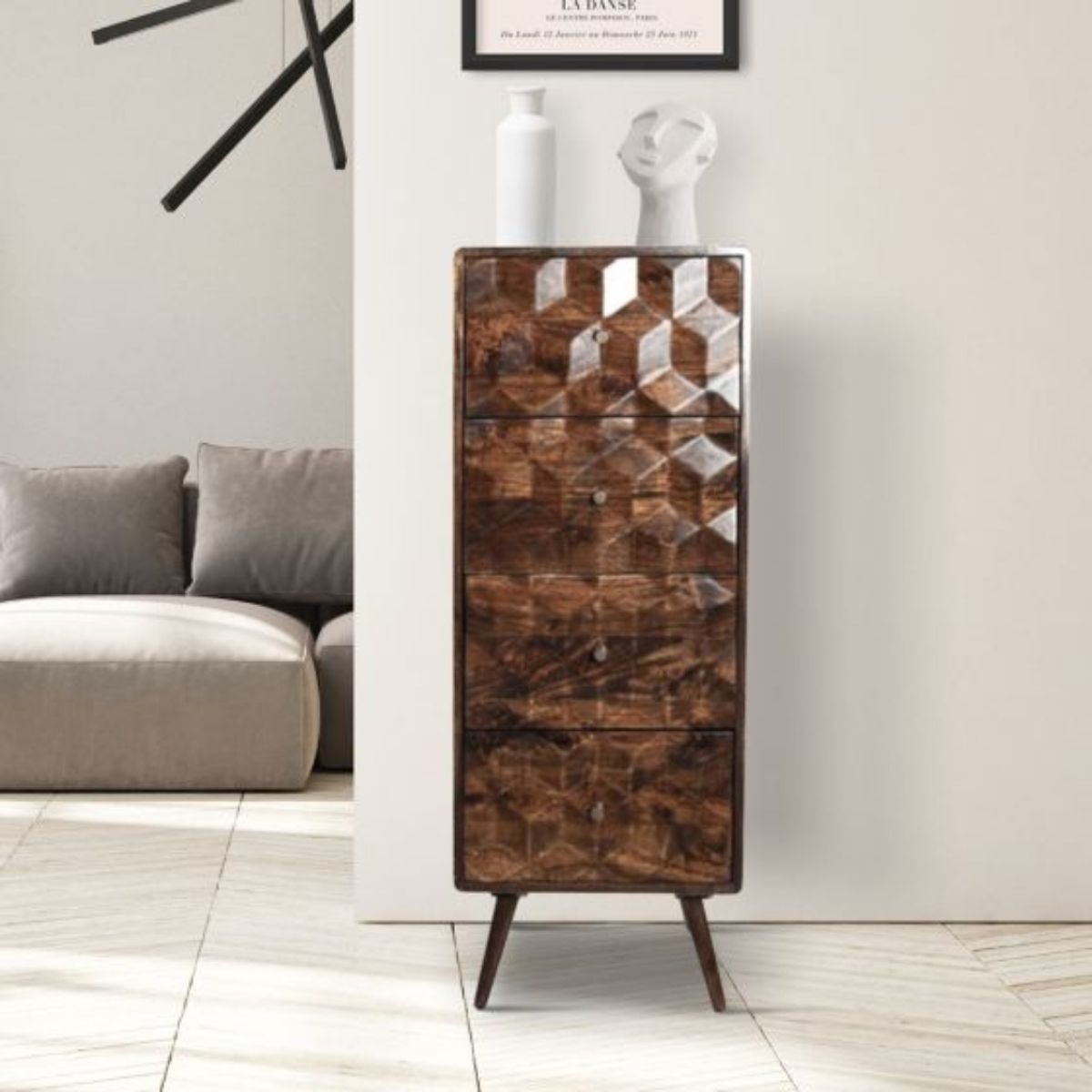 Trade Furniture Geo Mango 45cm Tall Chest