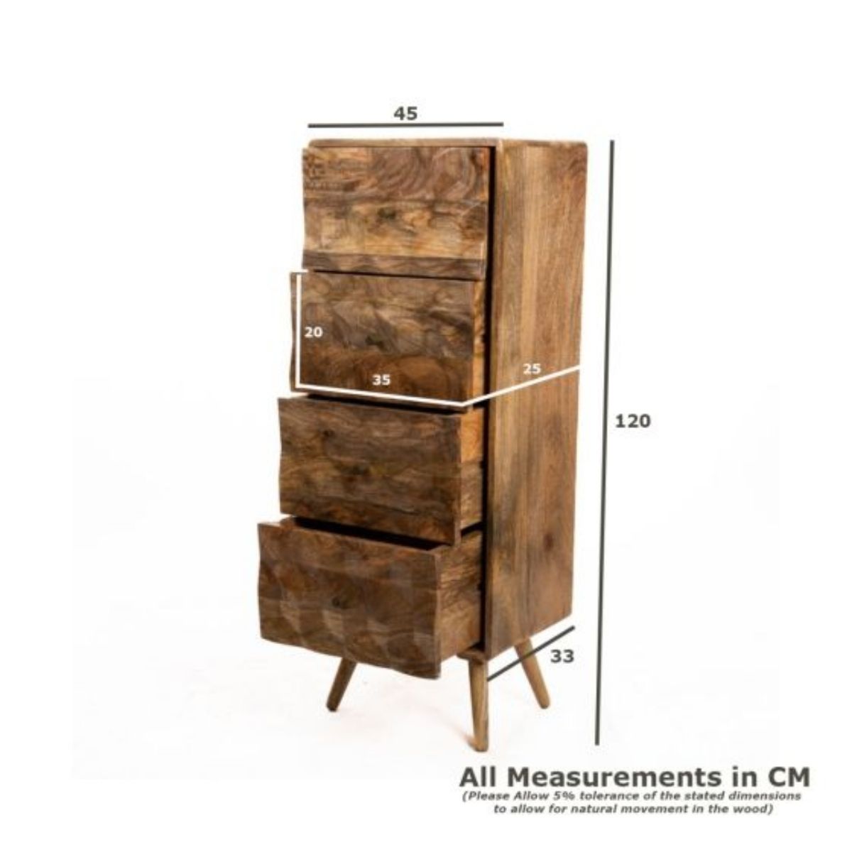 Trade Furniture Geo Mango 45cm Tall Chest