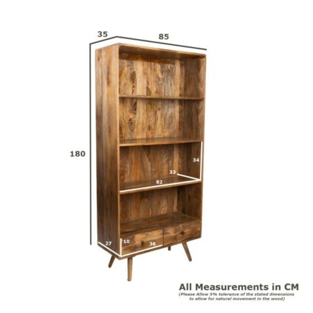 Trade Furniture Geo Mango 85cm Bookcase