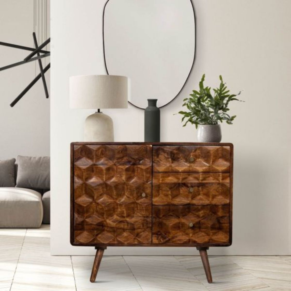 Trade Furniture Geo Mango 85cm Sideboard