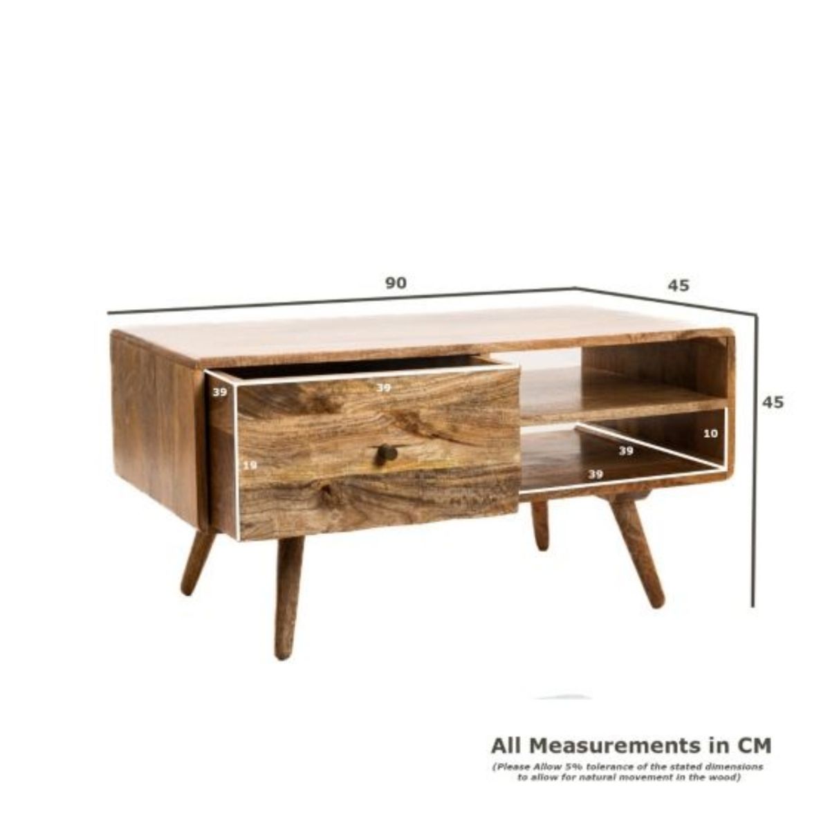 Trade Furniture Geo Mango 90cm Coffee Table