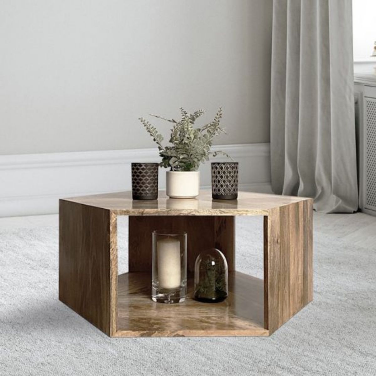 Trade Furniture Geo Mango Hexagon Coffee Table