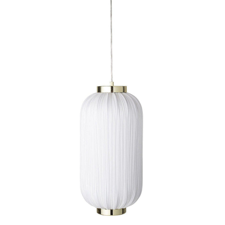 Georgia White Lantern Pendant Lamp - Bloomingville-Beaumonde