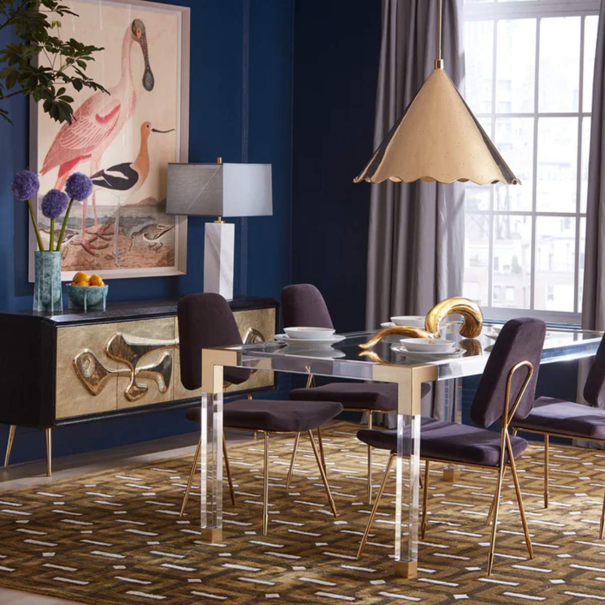 Jonathan Adler Giant Brass Horn