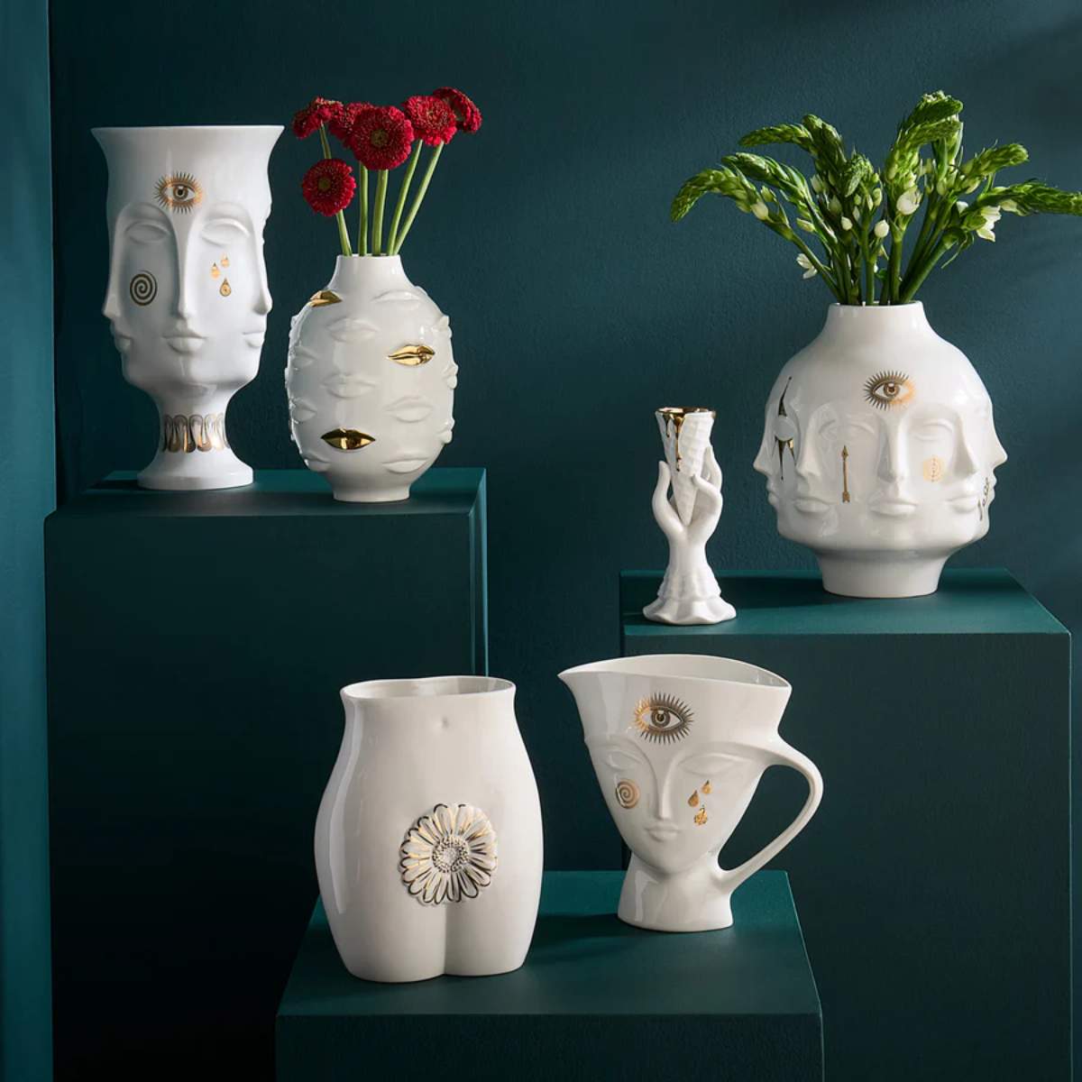 Jonathan Adler Gilded Dora Maar Large Vase