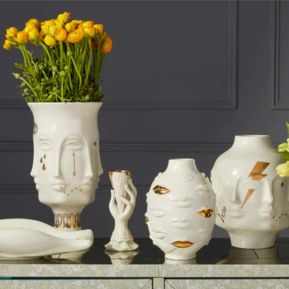 Jonathan Adler Gilded Dora Maar Urn