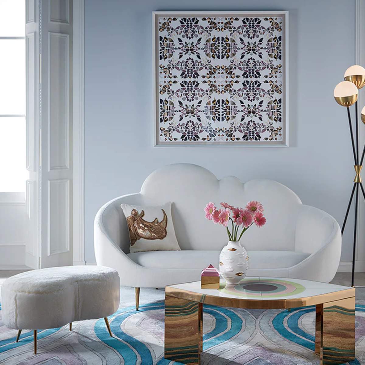 Jonathan Adler Gilded Gala Round Vase