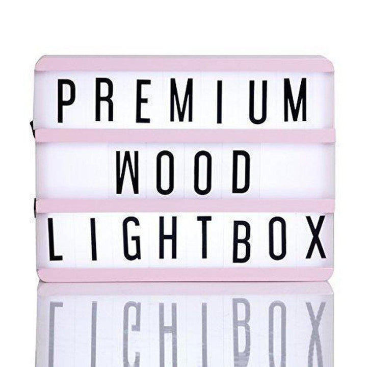 GingerSnap Wood A5 Lightbox Pale Pink-Beaumonde