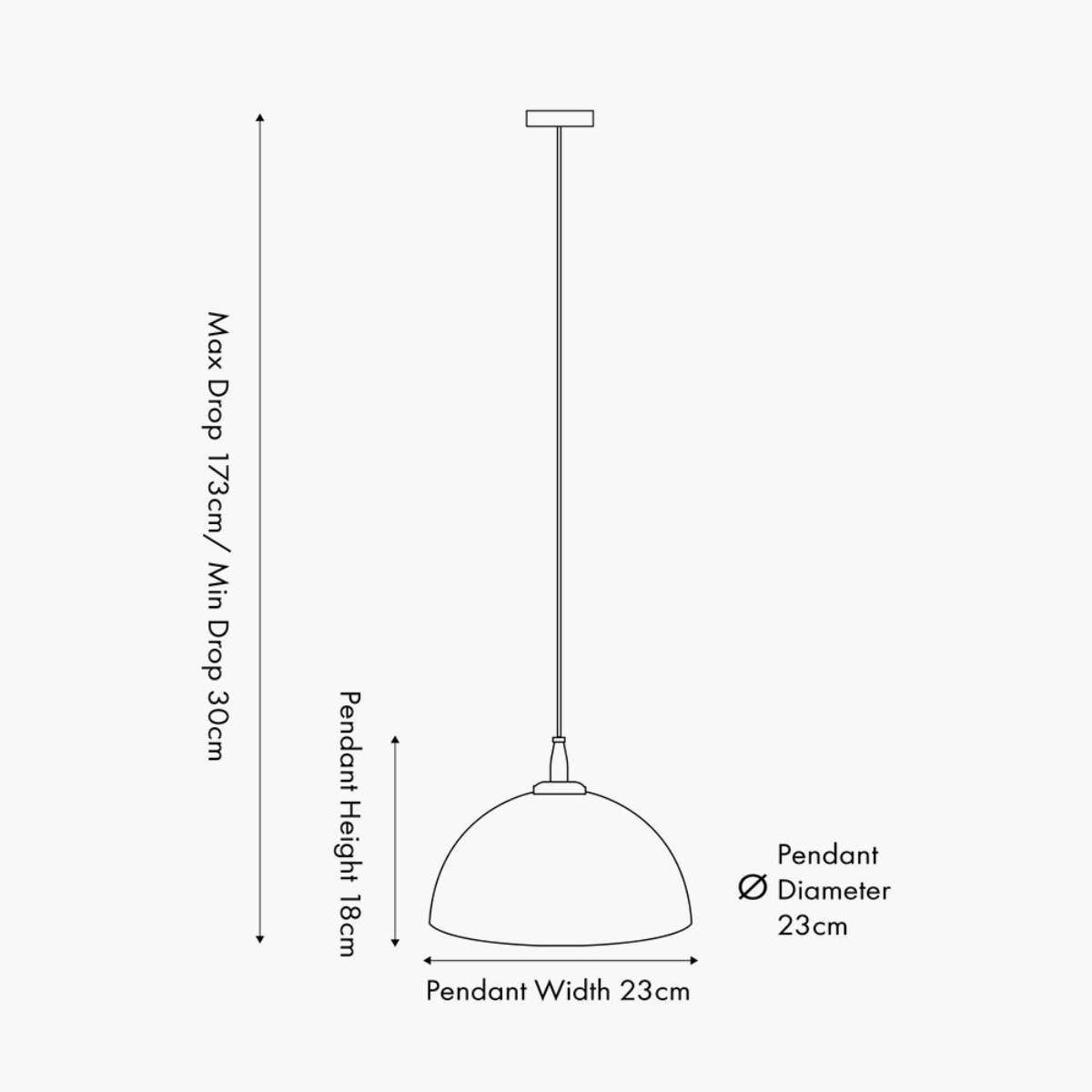 Pacific Lifestyle Giselle Diamond Design Clear Handcut Glass Dome Pendant