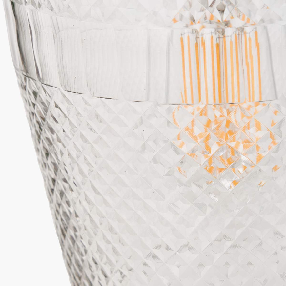 Pacific Lifestyle Giselle Diamond Design Clear Handcut Glass Pendant