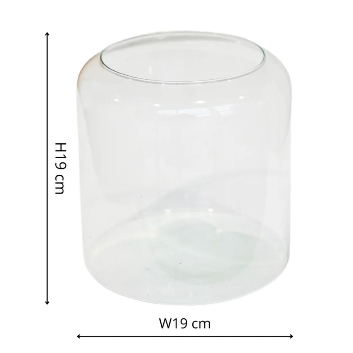 Ivyline Glass Hurricane Lantern With Sand H19cm D19cm