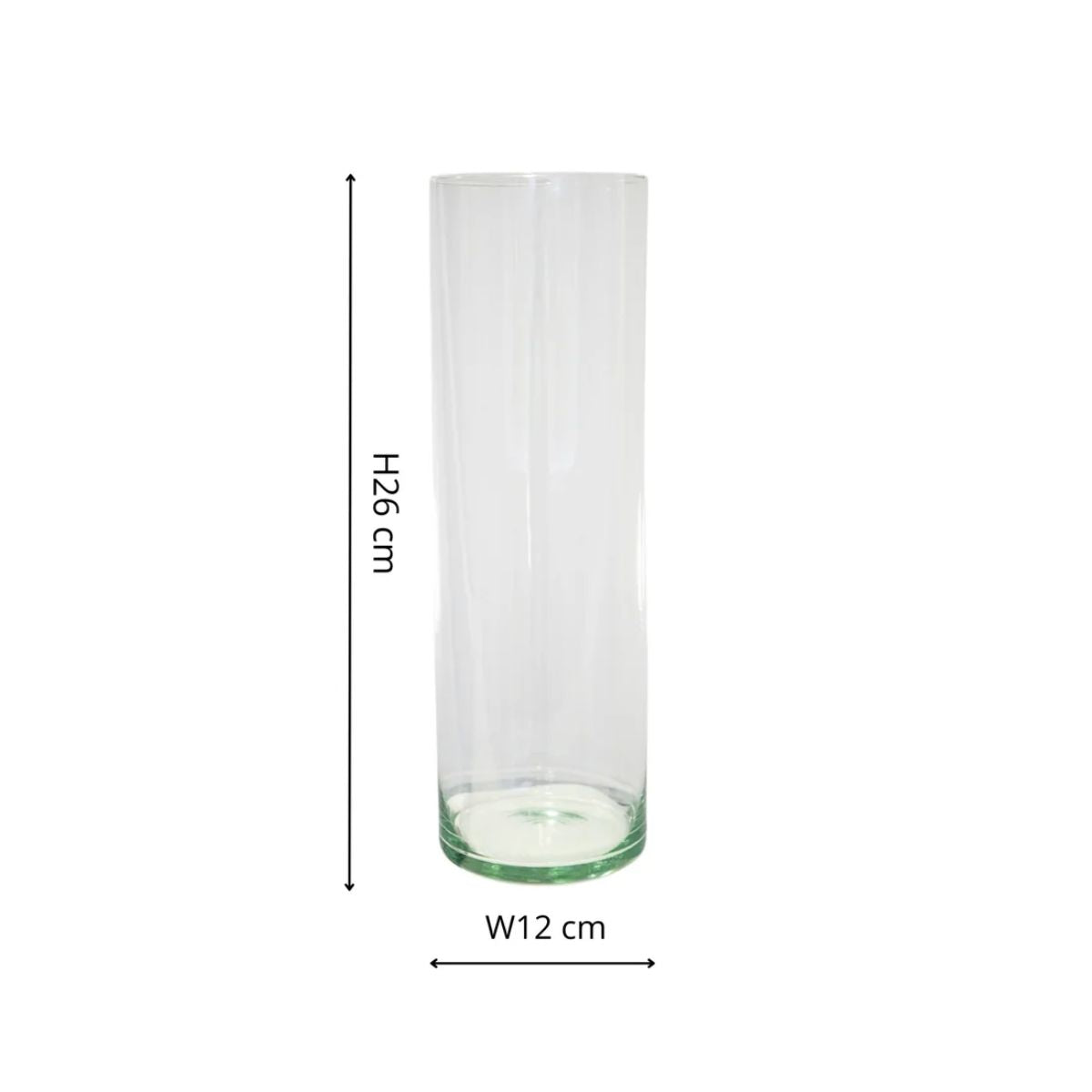 Ivyline Glass Cylinder Lantern With Sand H31cm D12cm