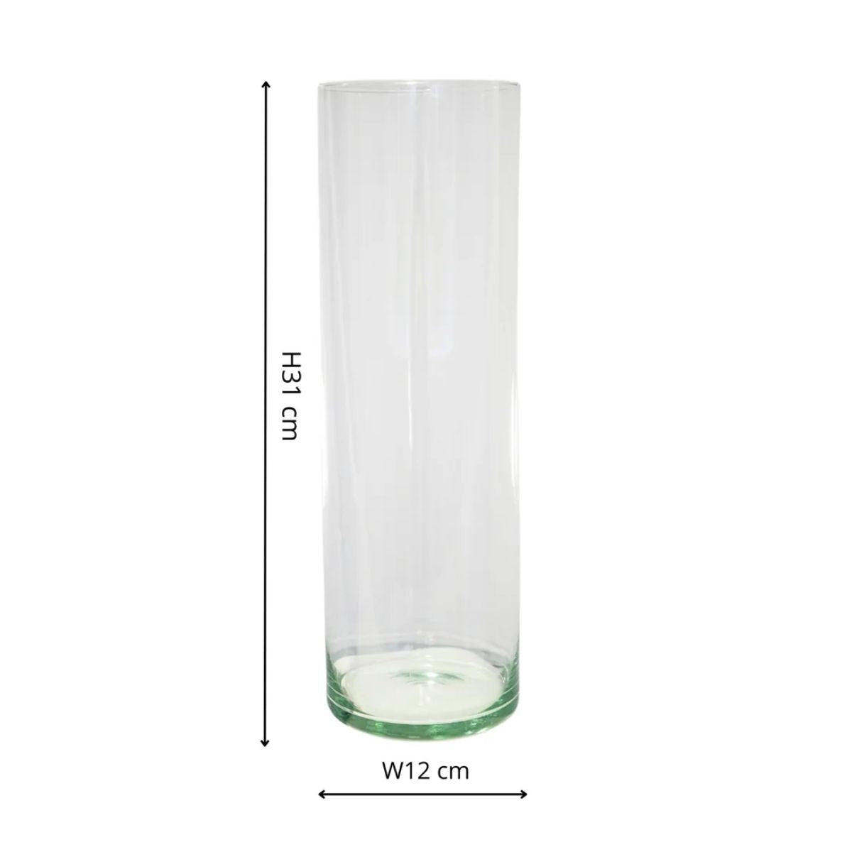 Ivyline Glass Cylinder Lantern With Sand H26cm D12cm