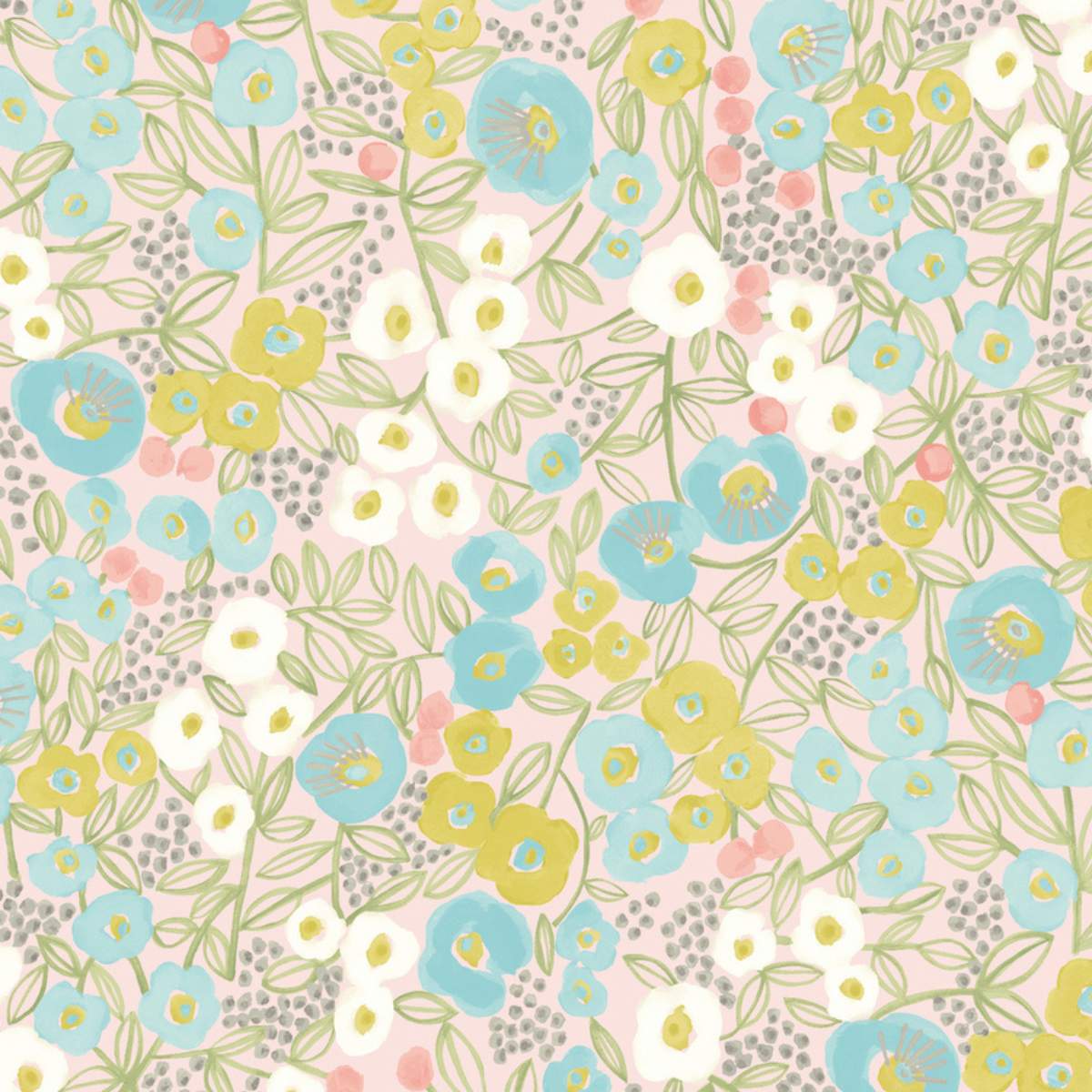 Ohpopsi Glasshouse Flora - Blush & Lime