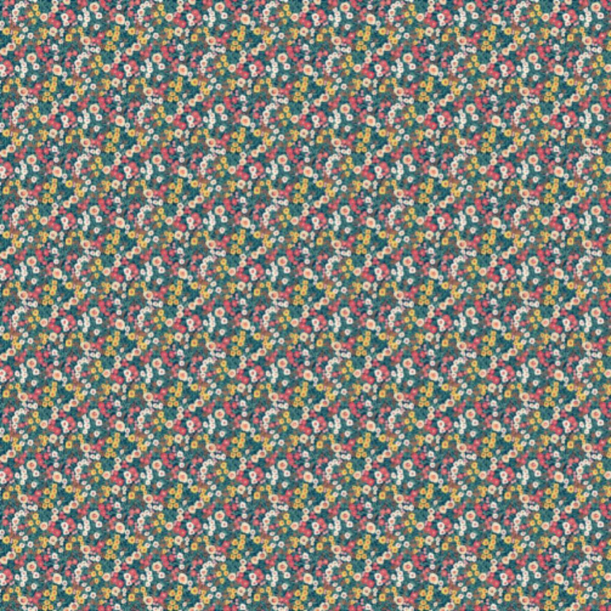 Ohpopsi Glasshouse Flora Ditsy	- Indigo & Coral