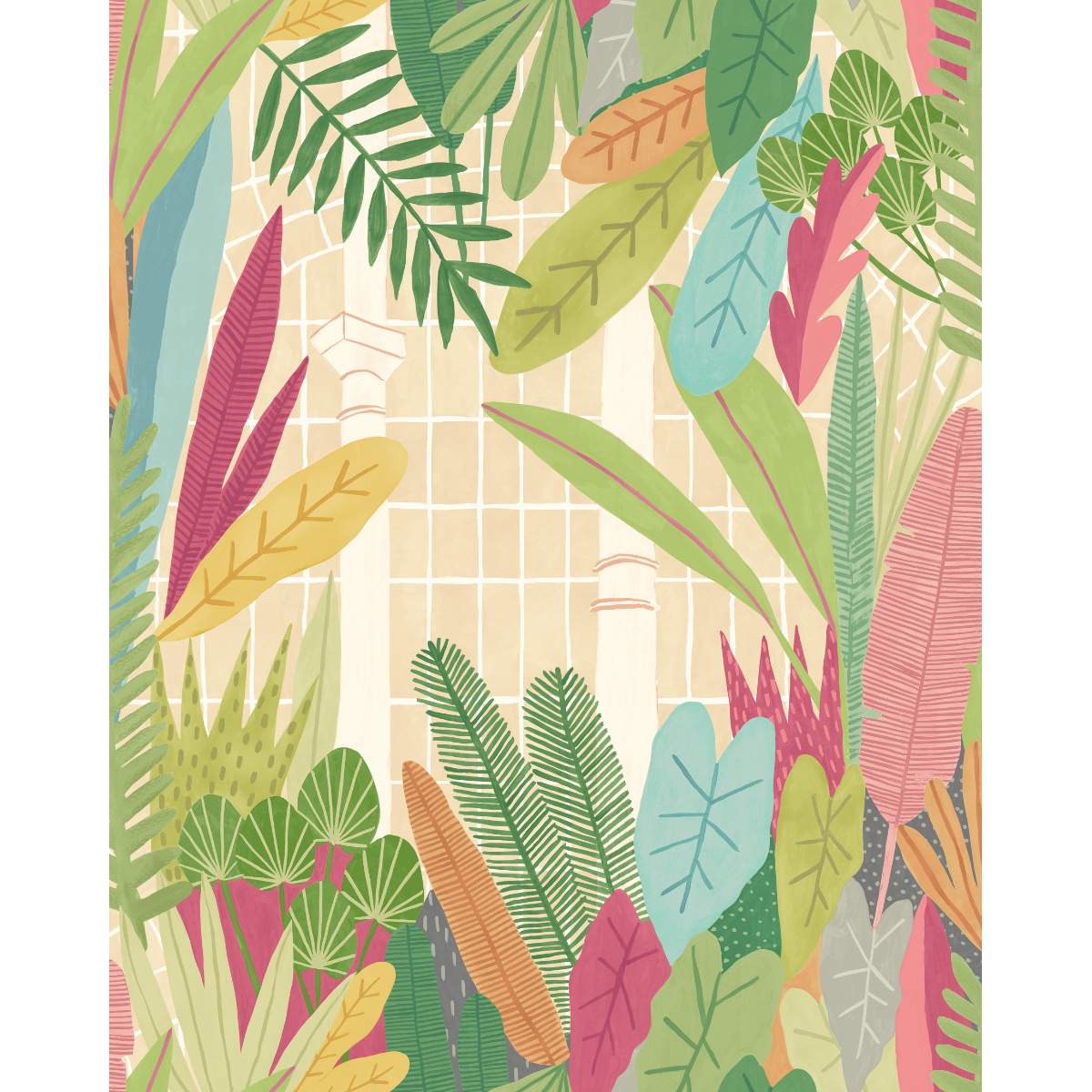 Ohpopsi Glasshouse Glasshouse - Emerald & Coral