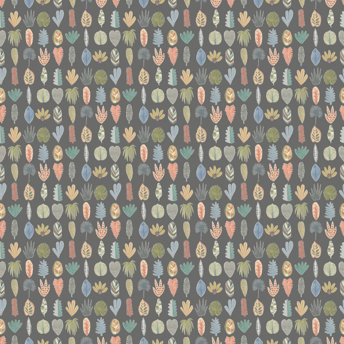 Ohpopsi Glasshouse Leaf Boogie - Charcoal Mix