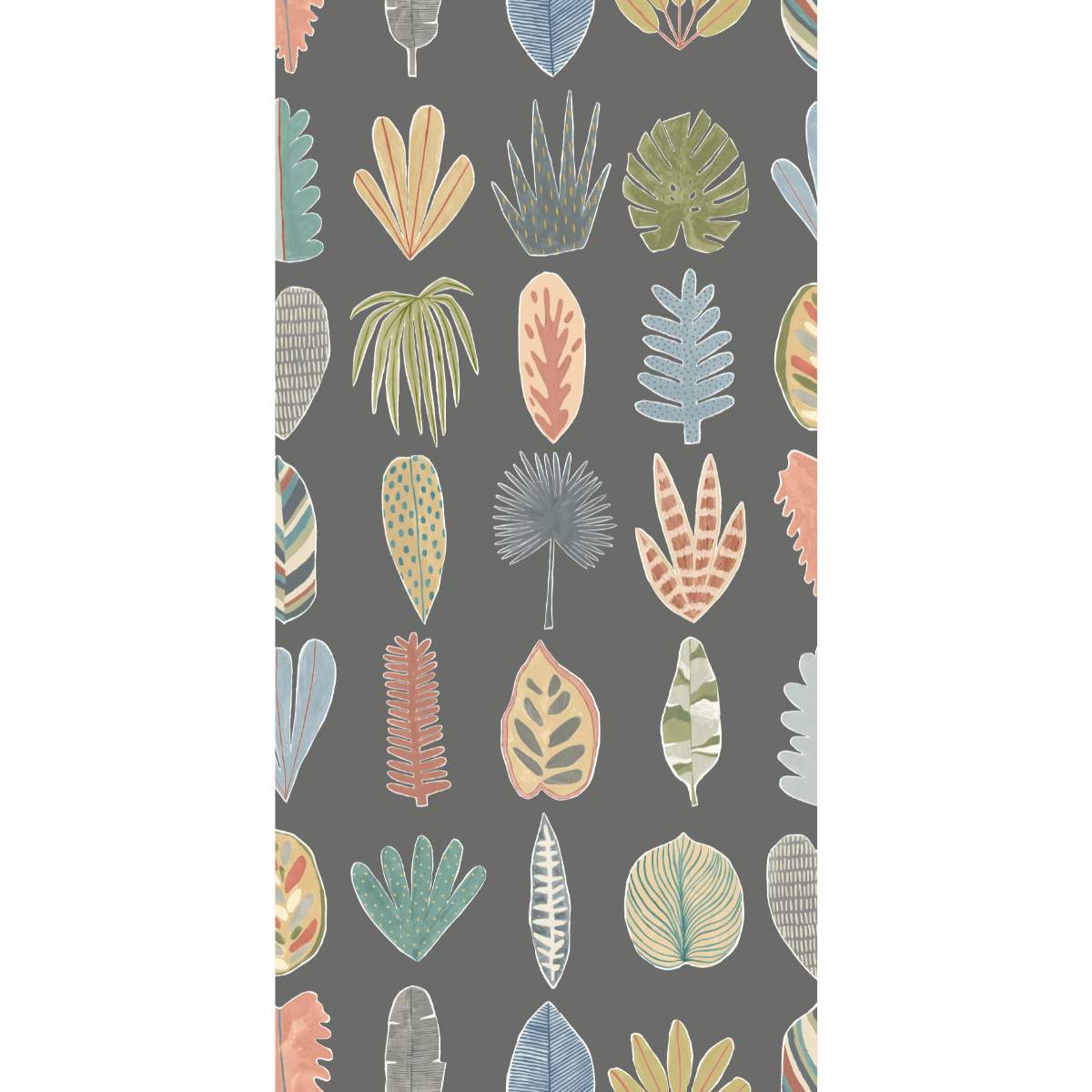 Ohpopsi Glasshouse Leaf Boogie - Charcoal Mix