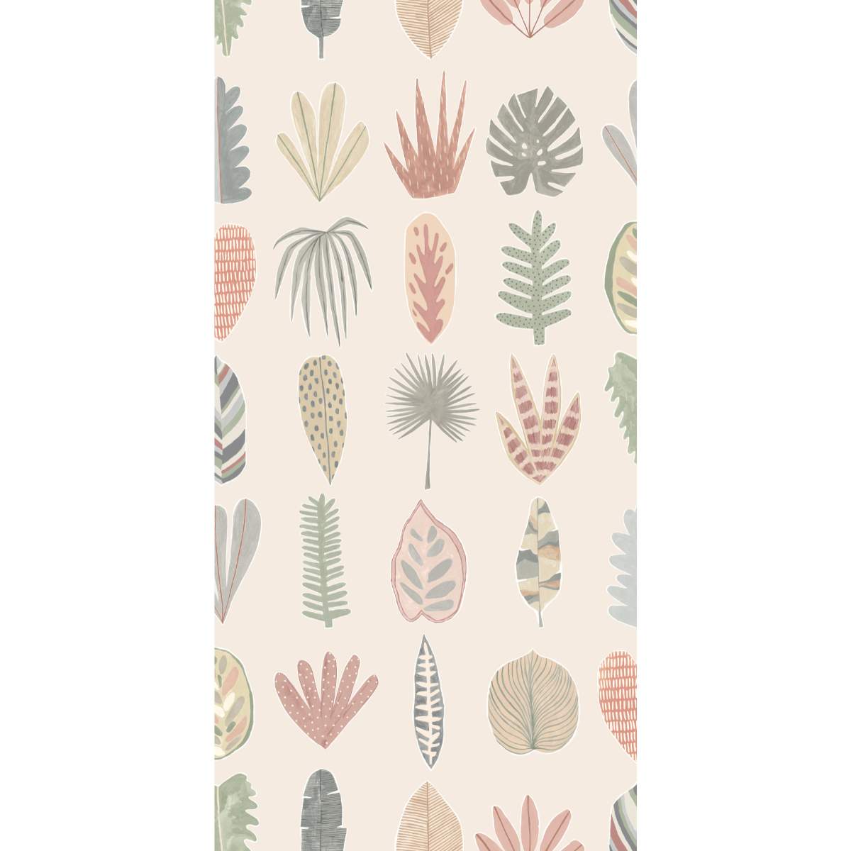 Ohpopsi Glasshouse Leaf Boogie - Linen