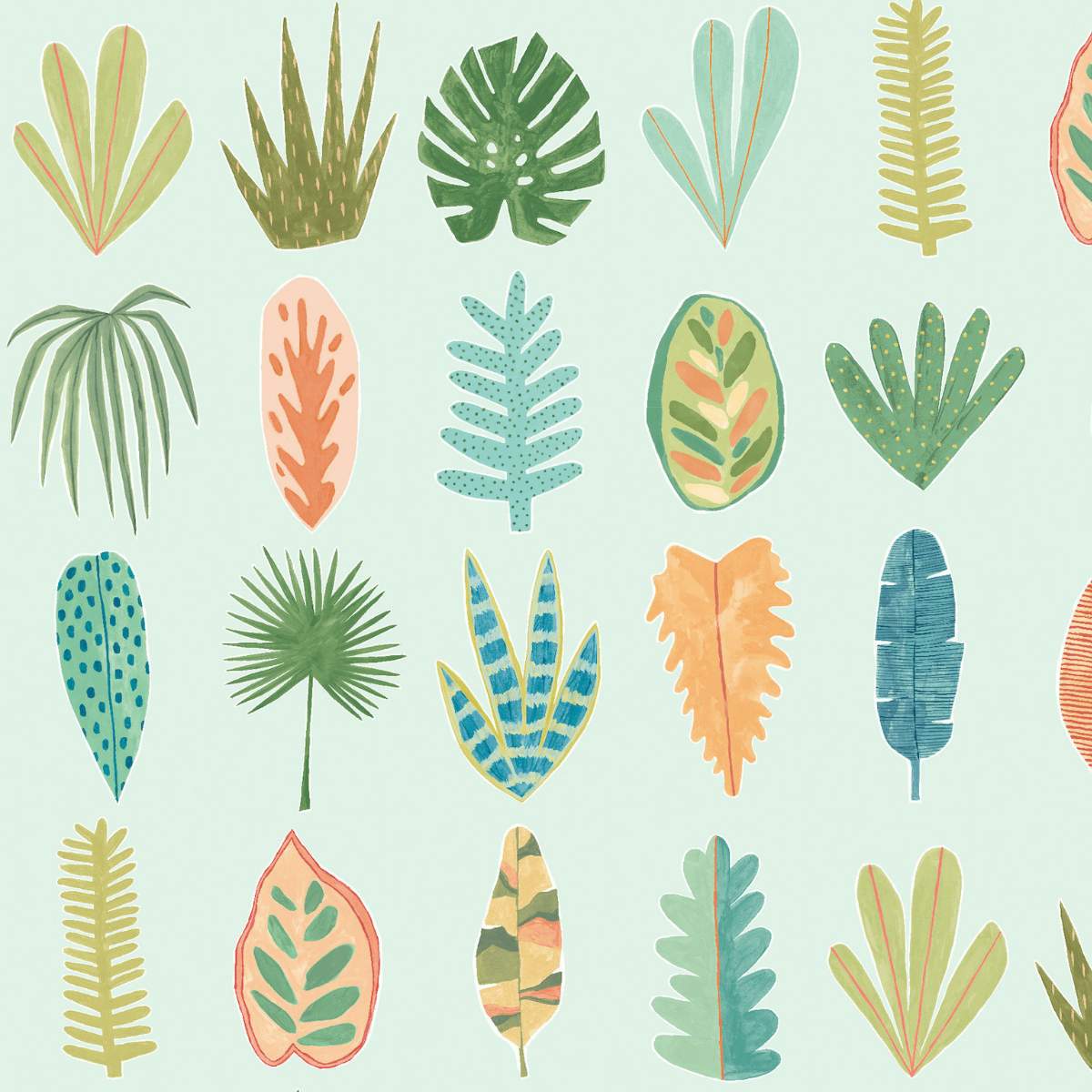 Ohpopsi Glasshouse Leaf Boogie Duckegg - Twist