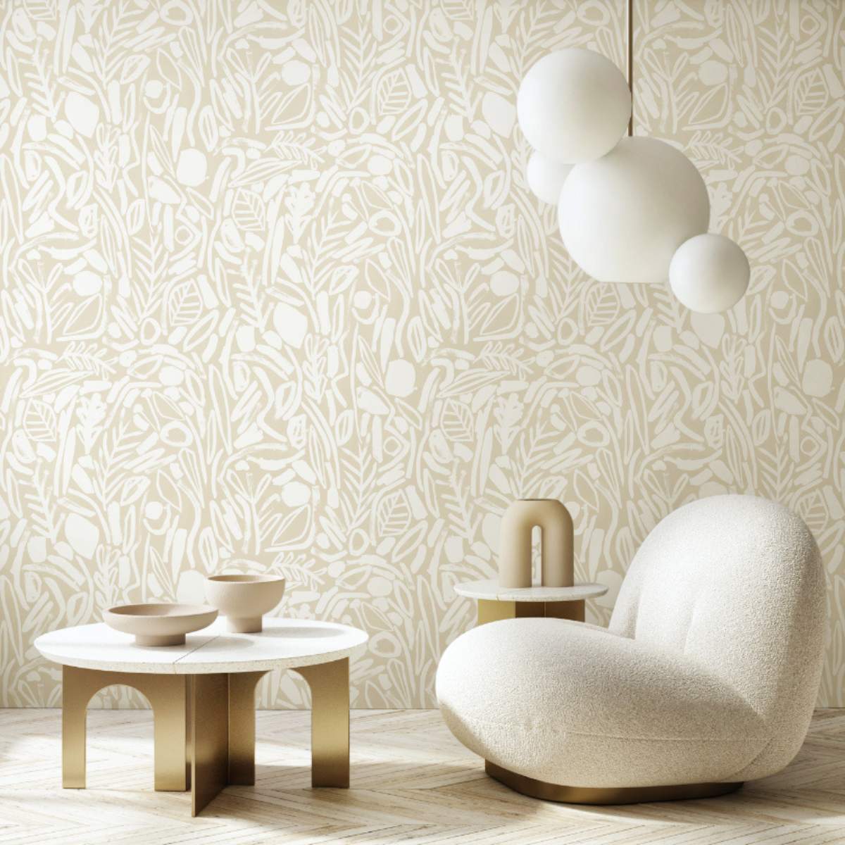 Ohpopsi Glasshouse Verdure - Linen
