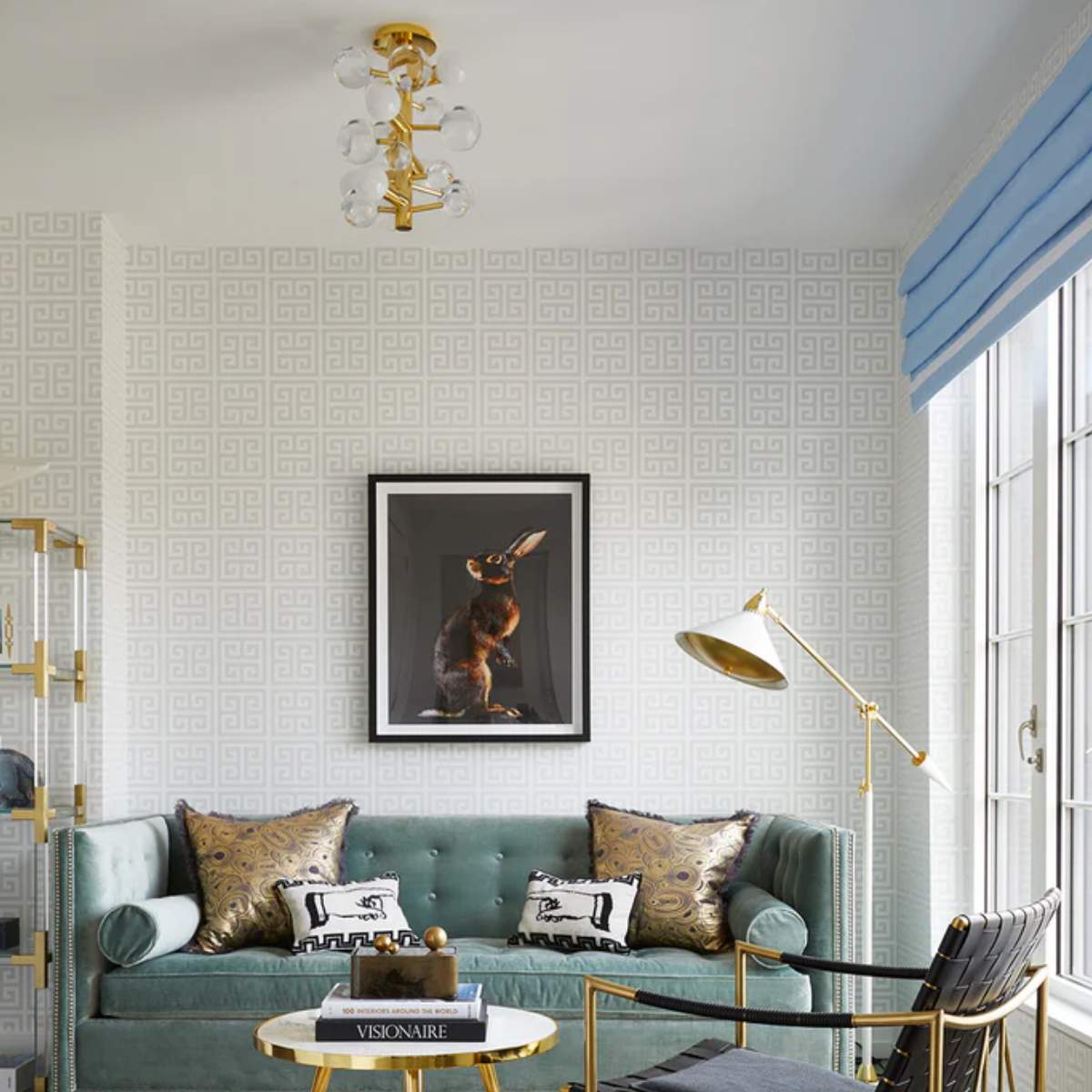 Jonathan Adler Globo Five-Light Chandelier
