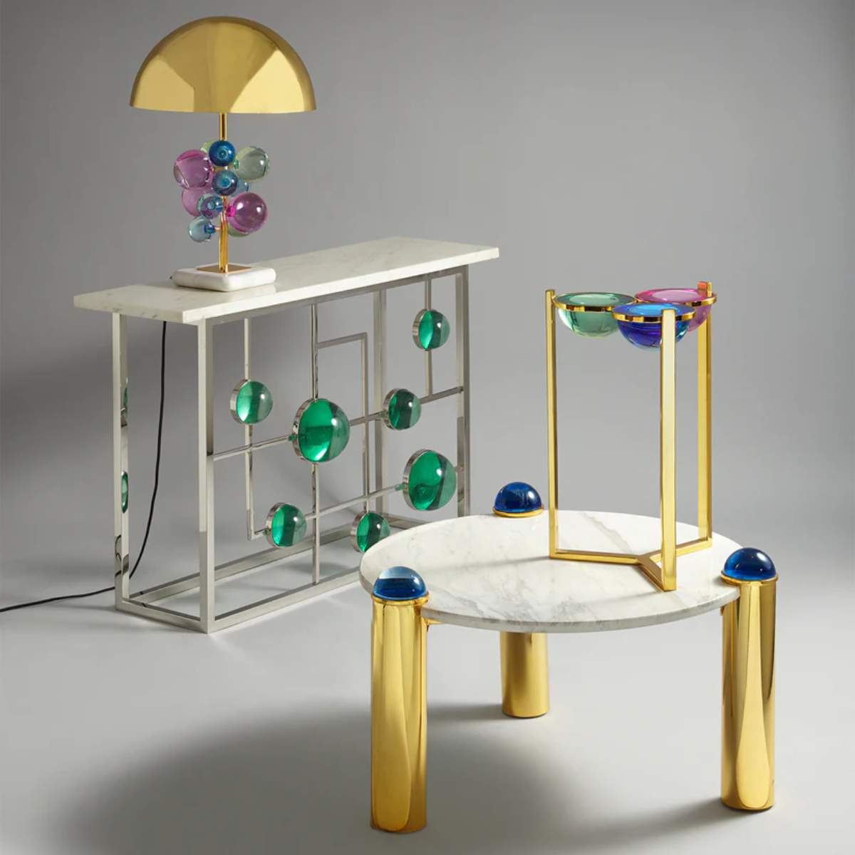 Jonathan Adler Globo Fretwork Console