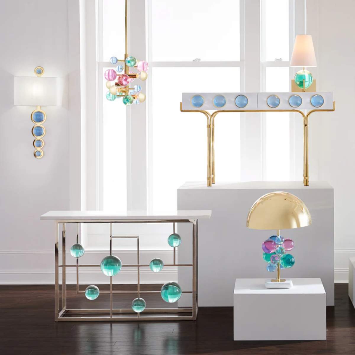 Jonathan Adler Globo Fretwork Console