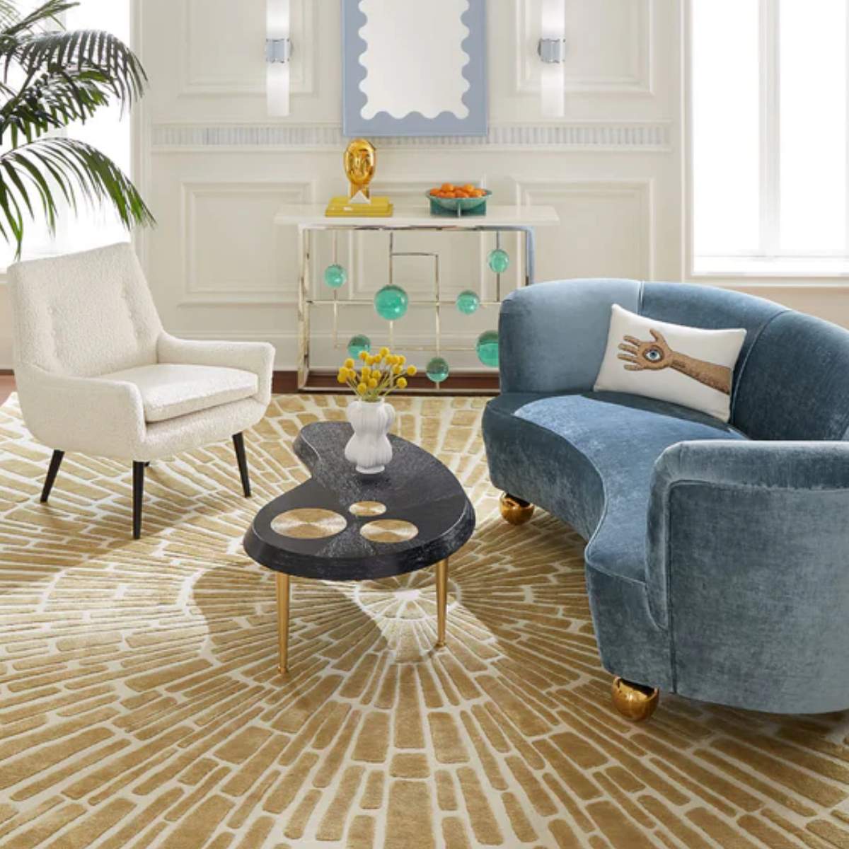 Jonathan Adler Globo Fretwork Console