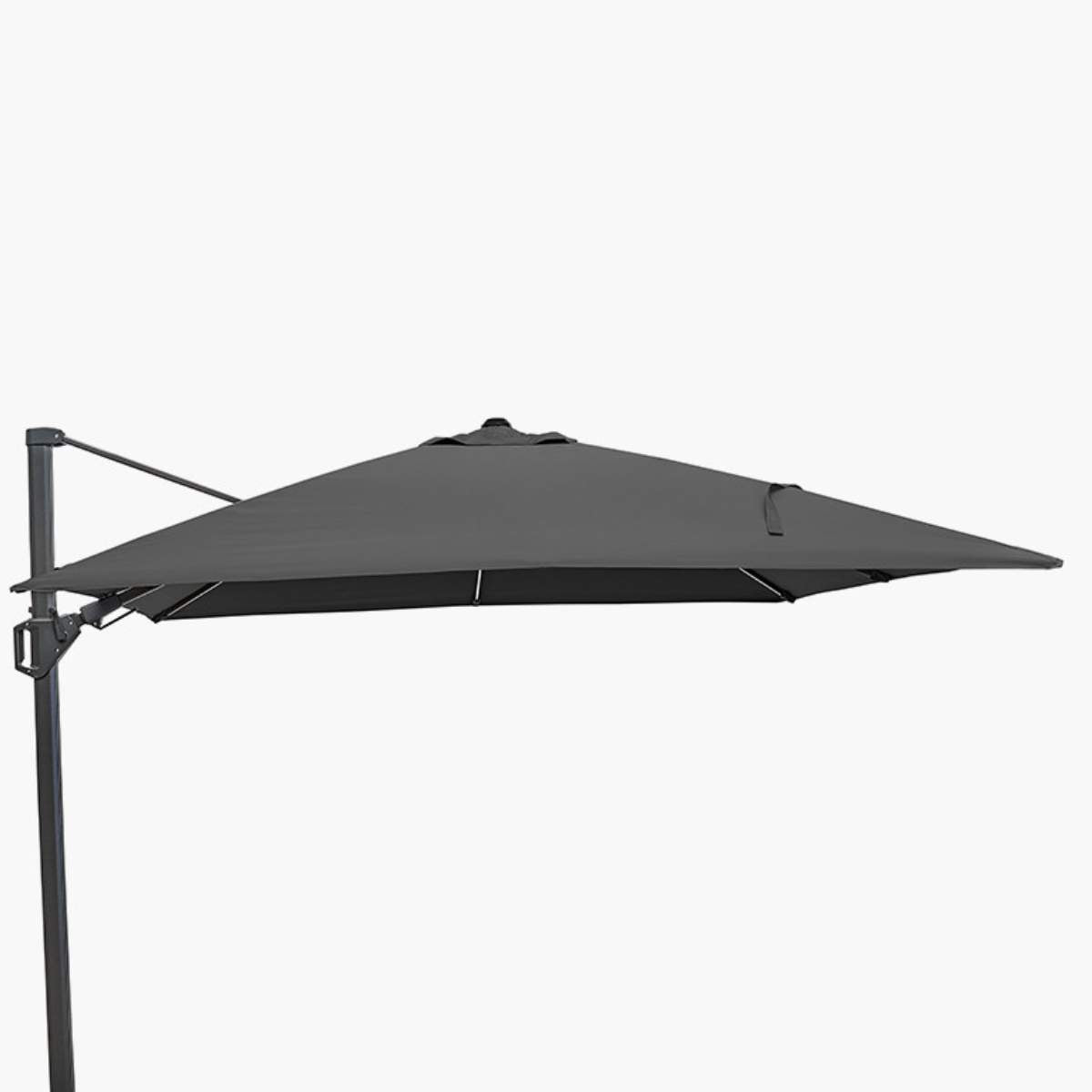 Pacific Lifestyle Glow Challenger T2 3m Square Anthracite Free Arm Parasol